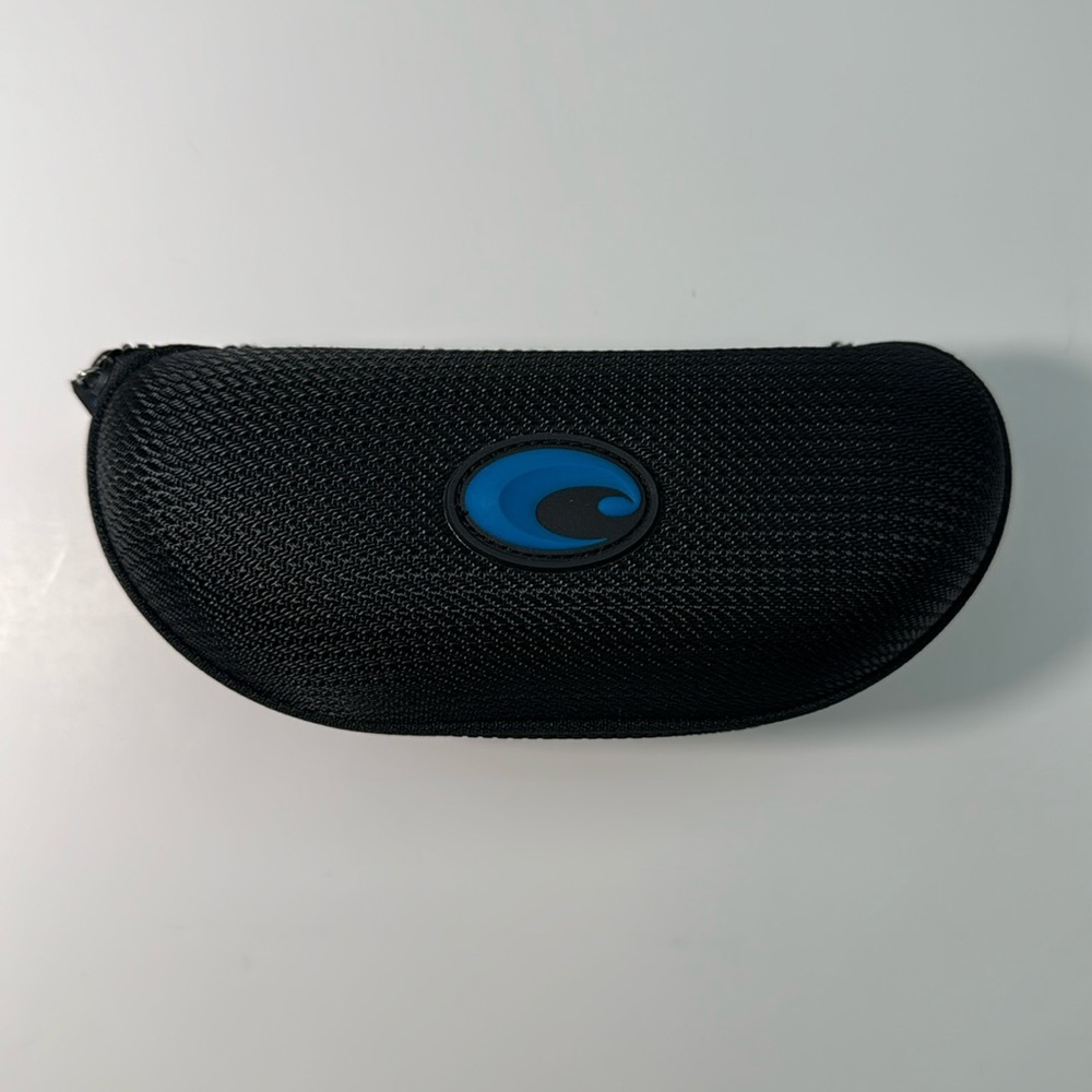 Costa Del Mar Sunglasses Zippered Black Clamshell Case Sunglass